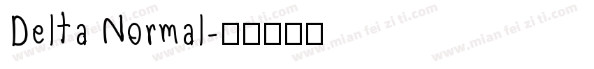 Delta Normal字体转换